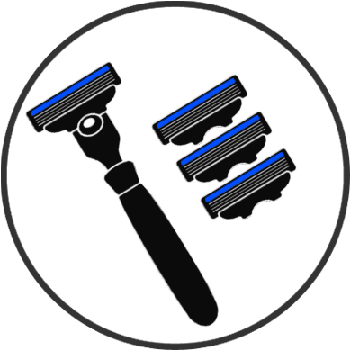 Razor Vector Color - Portable Network Graphics (417x417), Png Download