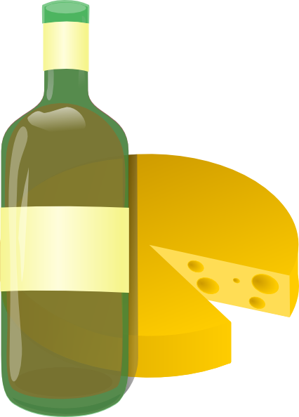 Original Png Clip Art File Wine And Cheese Svg Images (426x594), Png Download