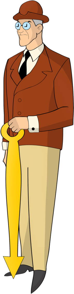 Clock King By Dawidarte On Deviantart - Clock King Dc Animated (678x1178), Png Download