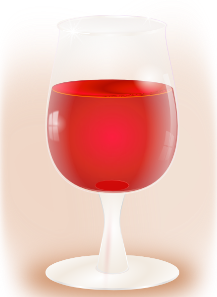 How To Set Use Glass Of Wine Clipart (438x599), Png Download