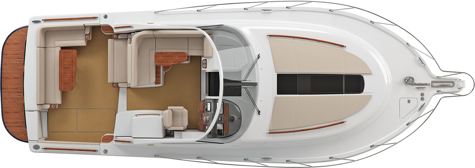 Articles - Boat Top View Png (2434x699), Png Download