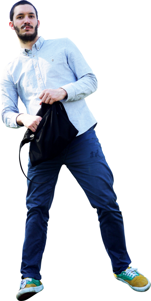 Standing Smoking Png Image - Park (516x1024), Png Download