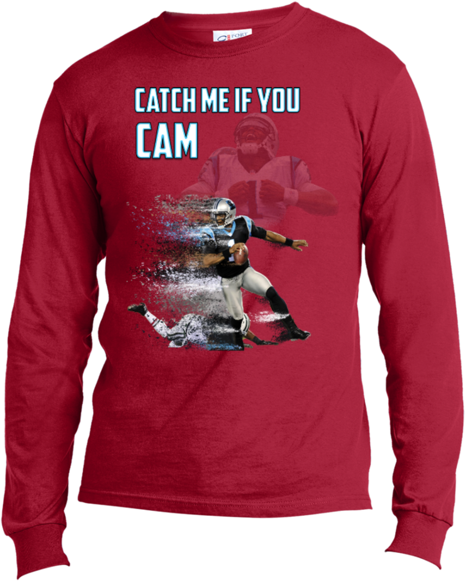 Cam Newton Panthers Custom Designed Fan Long Sleeve - Drug Of Choice Is White Powder T Shirt (1155x1155), Png Download