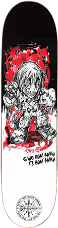 Secret Skate Co Voodoo Doll White 8" Skateboard - Skateboard Deck (450x450), Png Download