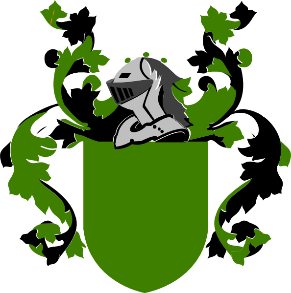 Burley Family Crest Clip Art - Family Crest Coat Of Arms Template (594x600), Png Download