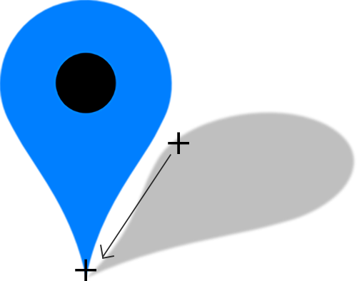 Enter Image Description Here - Google Maps Pin (500x394), Png Download