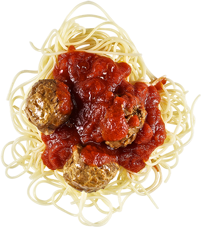 2001 Study Found That People Who Avoided Meat Were - Spaghetti Top View Transparent (420x470), Png Download