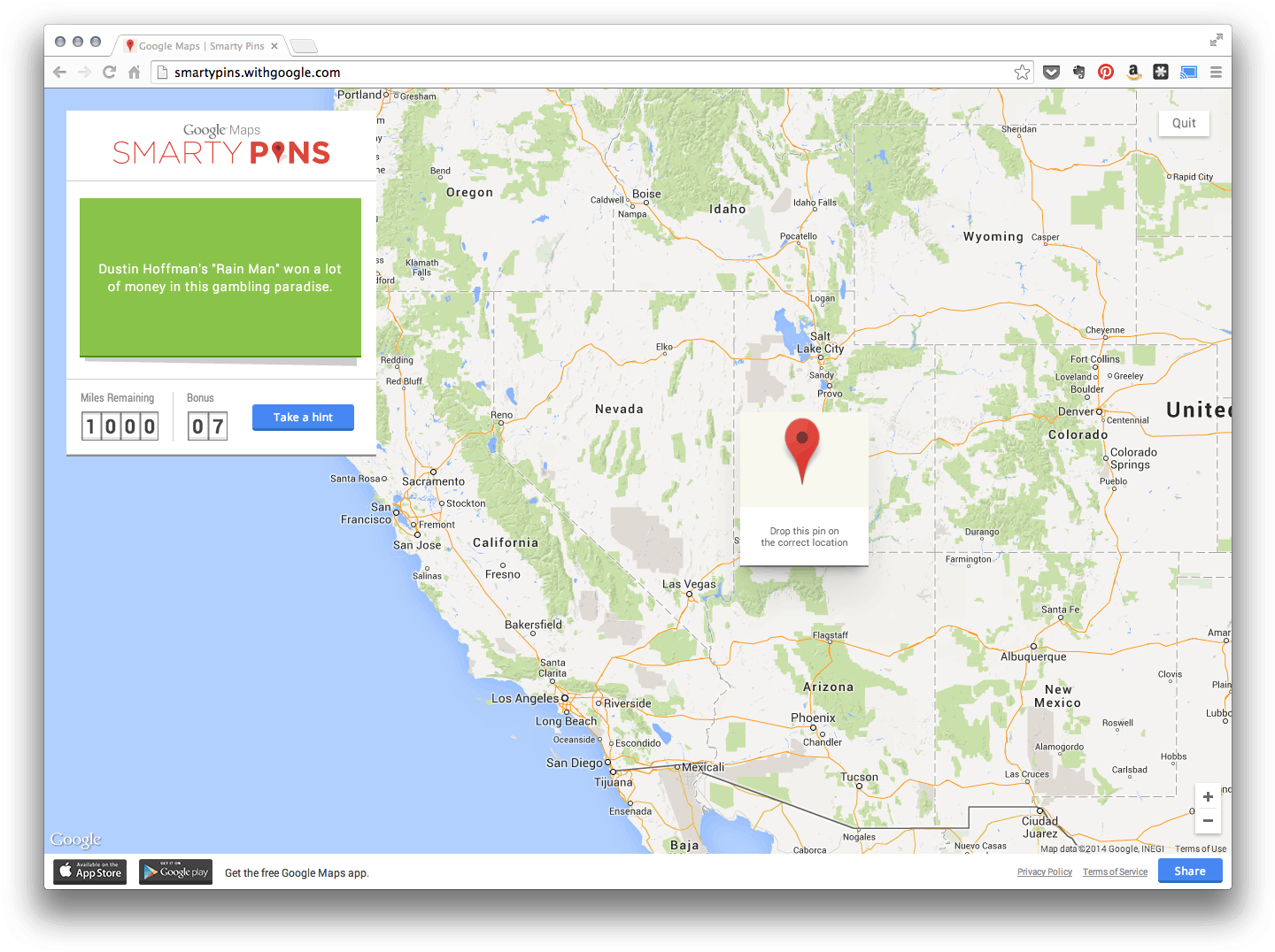 Smarty Pins - Atlas (1455x1091), Png Download