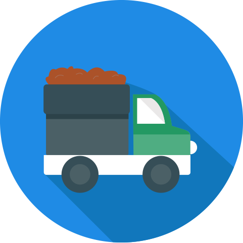 Delivery Icon - Delivery Round Icon Png (481x481), Png Download
