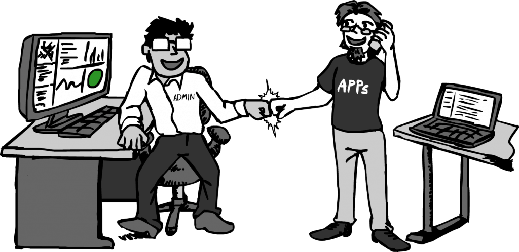 Admin App Fist Bump - Cartoon For Database (1024x498), Png Download