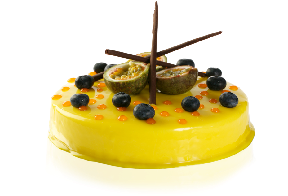 Passion Fruit Delice - Passion Fruit Cake Png (1000x667), Png Download