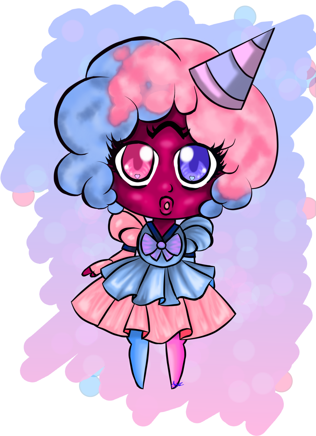 Garnet Amethyst Drawing Chibi - Garnet Chibbi Steven Universe (1024x1448), Png Download