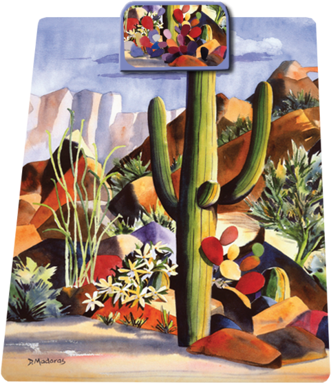 One Purple Rock Clipboard - Mcgowan Mfg Tuftop Tempered Glass Cutting Board One (600x600), Png Download