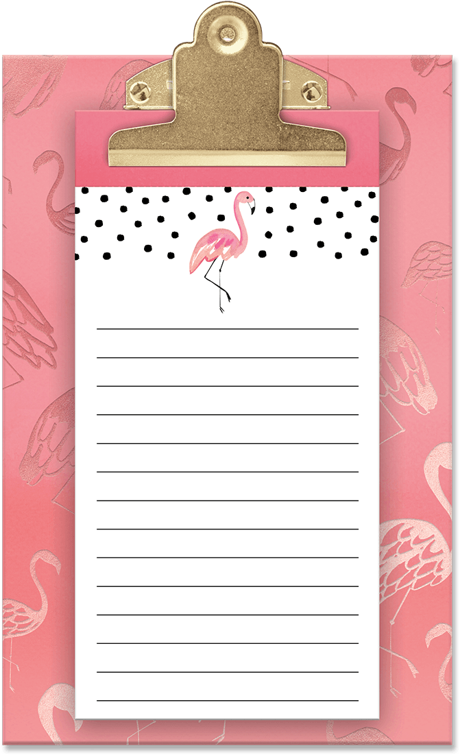 Pink Flamingo Clipboard Set - Baggage (1200x1200), Png Download