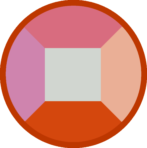 Gems Clipart Garnet - Rainbow Clip Art (600x604), Png Download