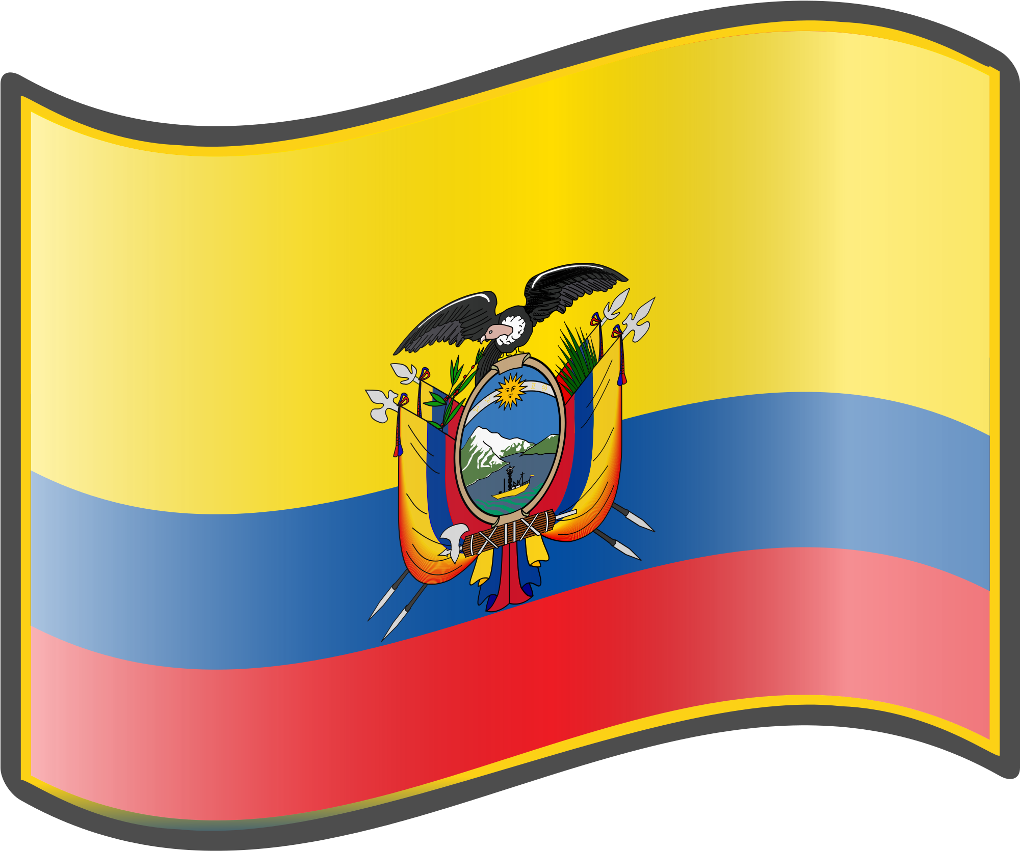 Open - Ecuador Flag (2000x2000), Png Download
