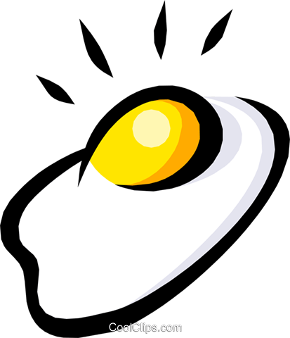 Ovos Fritos Livre De Direitos Vetores Clip Art Ilustração - Illustration (413x480), Png Download