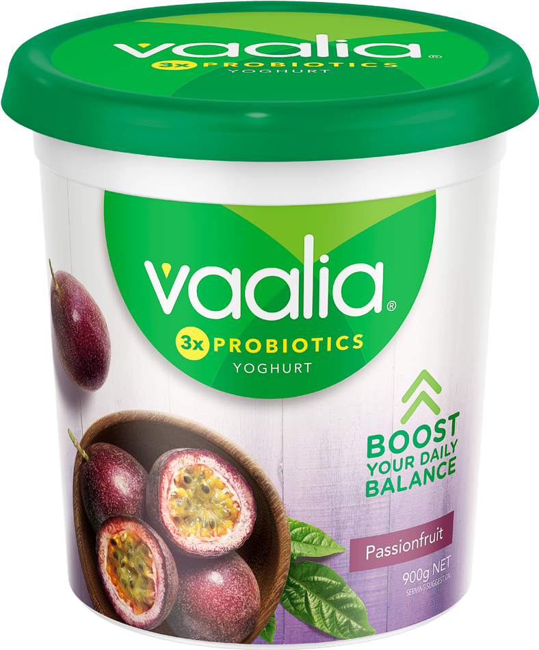 Vaalia Low Fat Passionfruit 900g - Vaalia Vanilla Low Fat Yogurt (1510x1117), Png Download