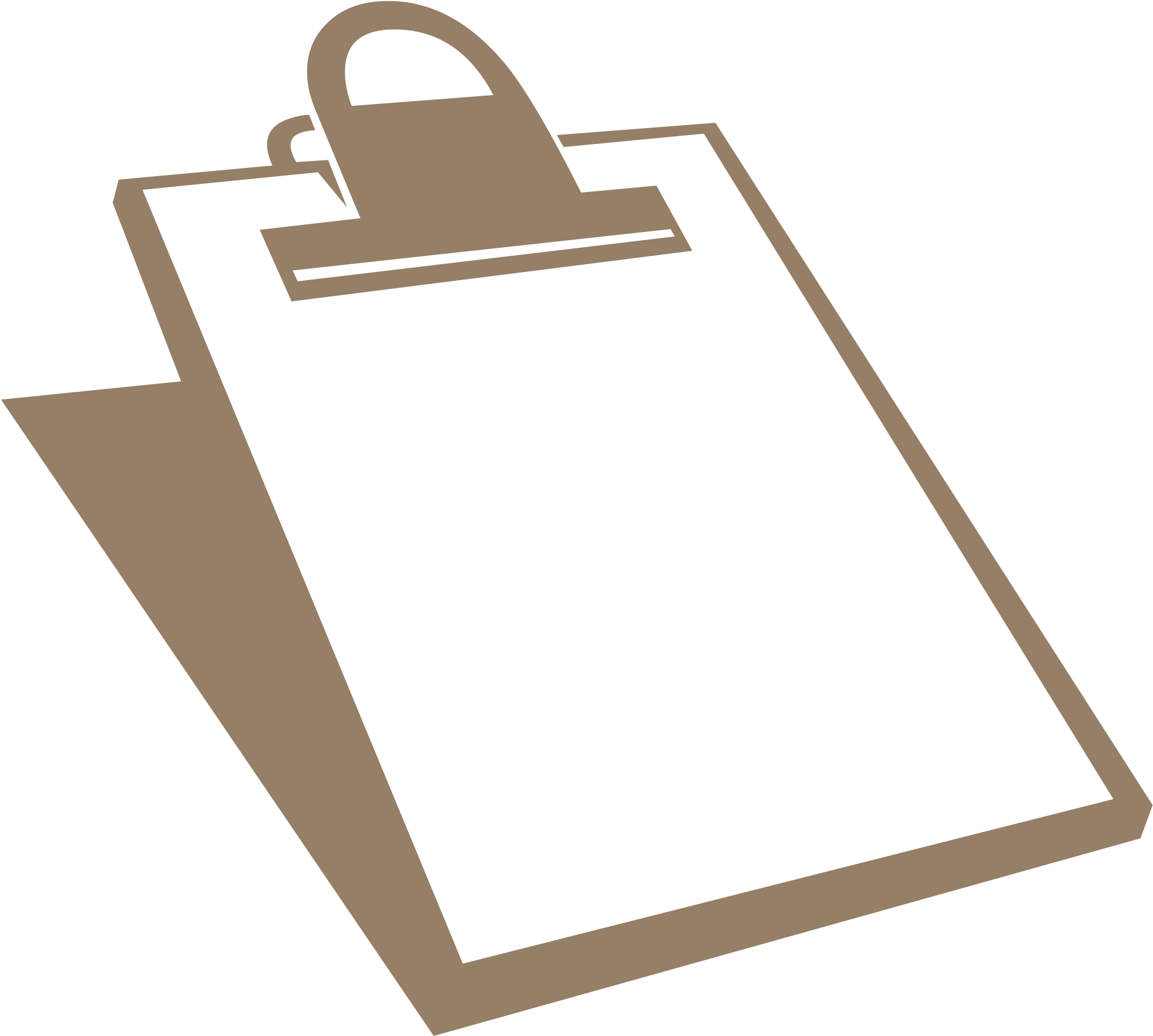 Open - Clipboard Silhouette (2000x1809), Png Download