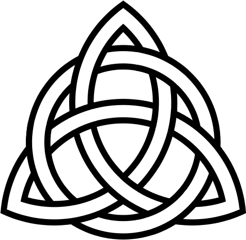 Powerful Symbols And Meanings Of Celtic - Triquetra With Circle (528x513), Png Download