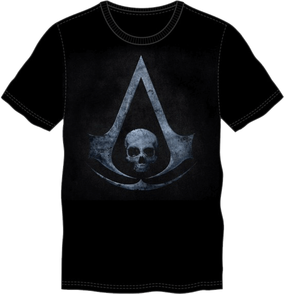 Black Assassin's Creed Logo T-shirt - Assassin T Shirts (600x600), Png Download