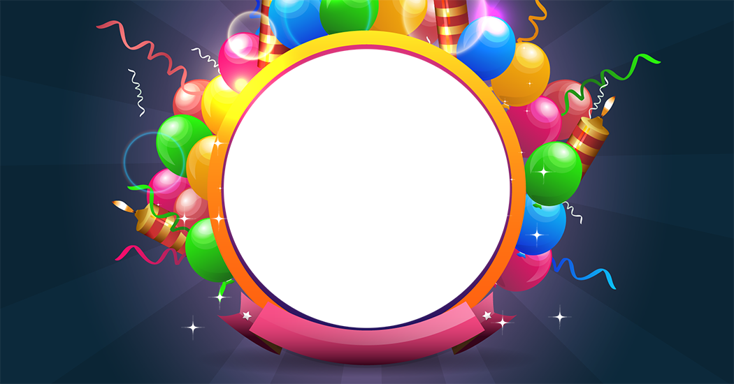 Plantillas De Feliz Cumpleaños Powerpoint (1050x550), Png Download