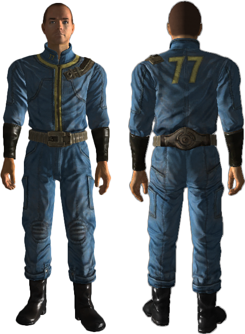 Vault 101 Jumpsuit (549x723), Png Download