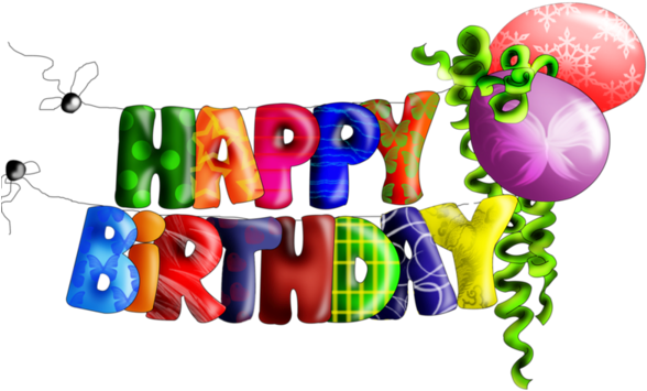 Resultado De Imagen Para Feliz Cumpleaños Texto Png - Happy Birthday Napis Png (600x371), Png Download