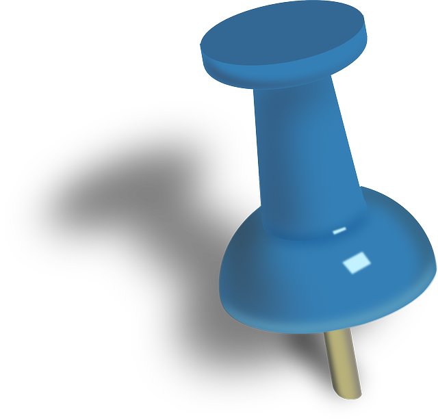 Drawing-pin, Pushpin, Push Pin, Drawing Pin, Thumbtack - Push Pin Clipart (640x614), Png Download