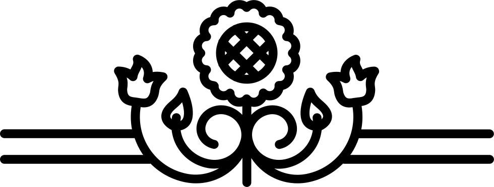 Sunflower Variant With Leaves Border Comments - Boder Sesight Icon Png (980x372), Png Download