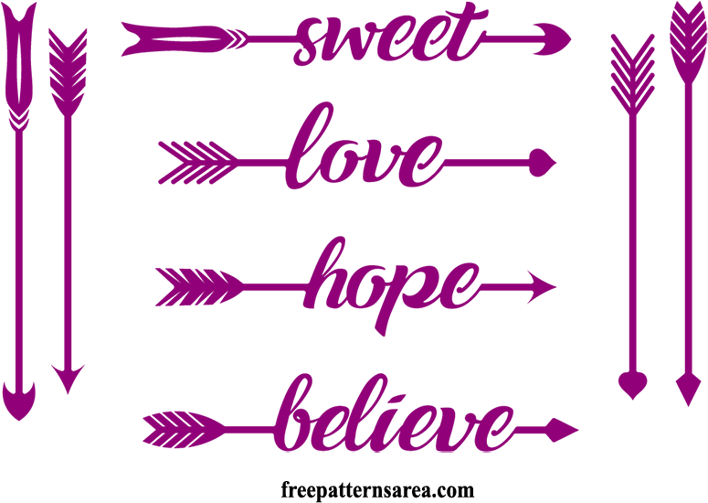 Feathers Clipart Arrow - Herzen U. Pfeile Tischset (800x578), Png Download