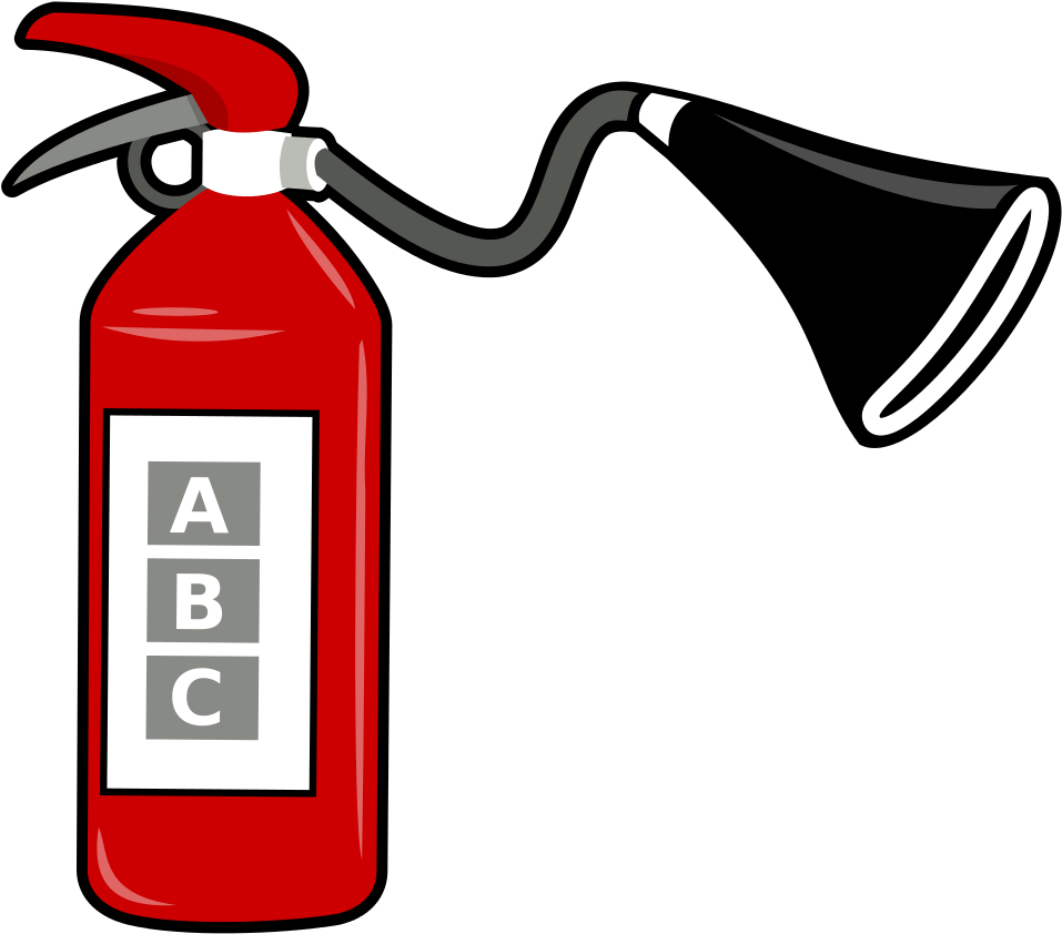 File - Extinguisher - Svg - Fire Extinguisher Cartoon Png (1167x1024), Png Download
