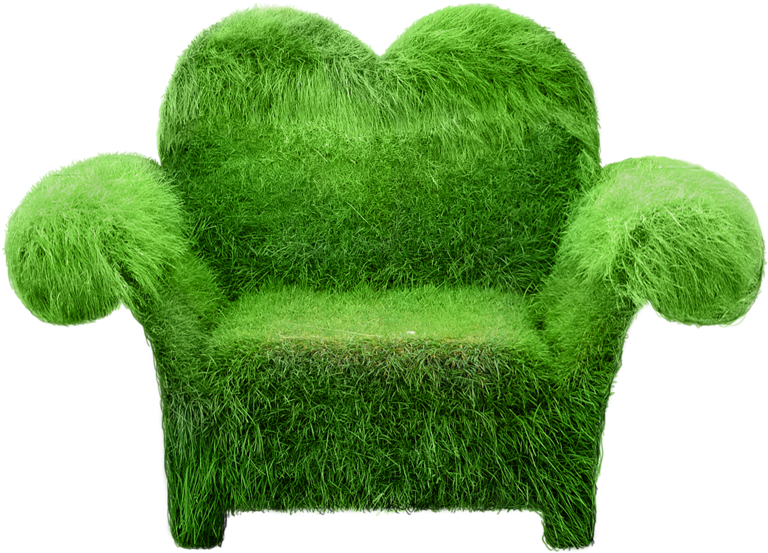 Grass Chair Png (794x585), Png Download
