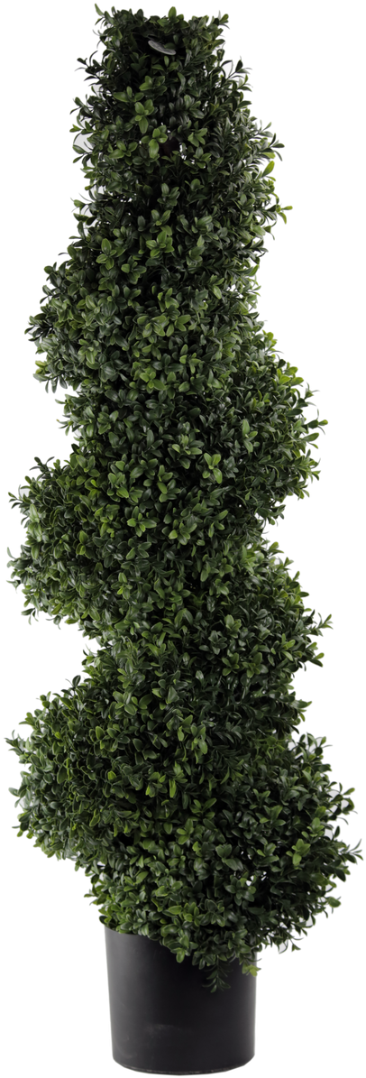 45" Artificial Deluxe Spiral Boxwood Topiary (853x1280), Png Download