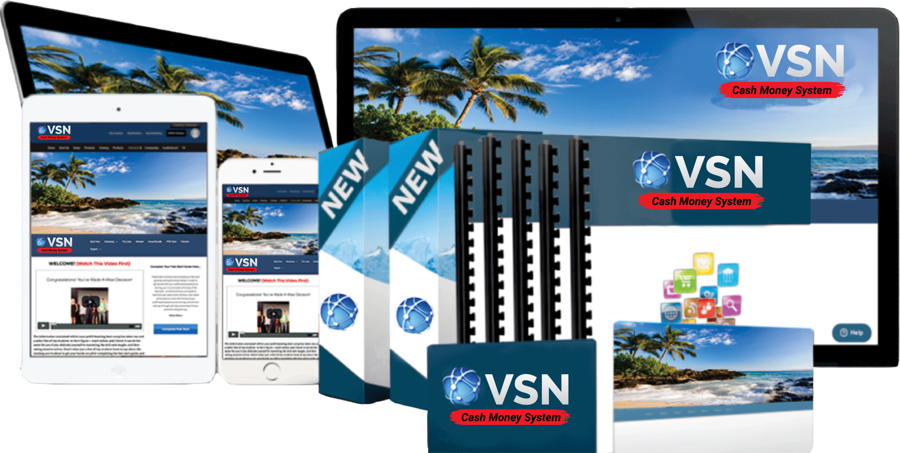Is Vsn Cash System A Scam Or Easy $500 A Day Is Vsn - Travelers Guide To A Tropical Vacation [book] (3000x1511), Png Download