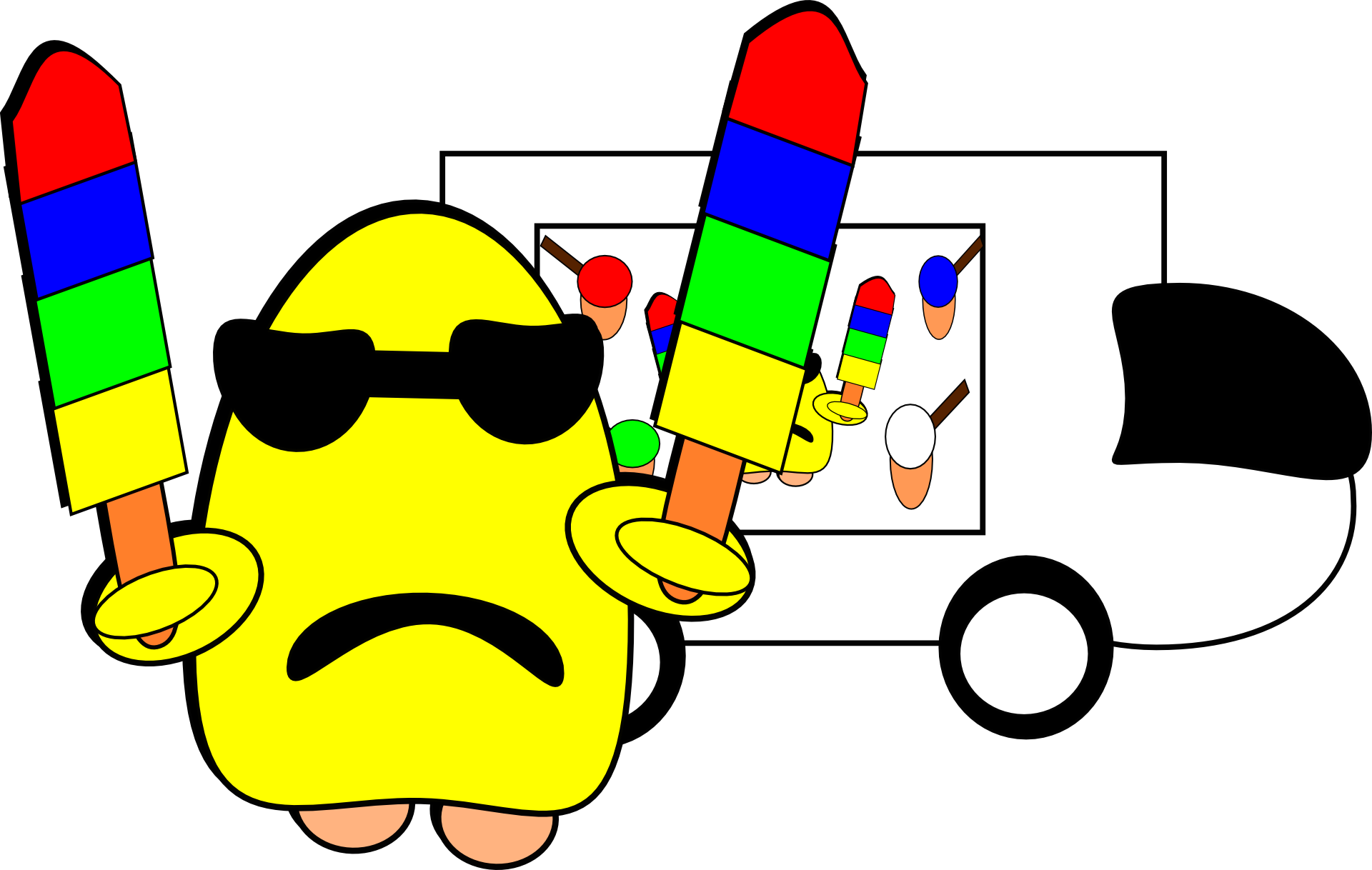 How To Set Use Mr Ice-cream Clipart (600x381), Png Download