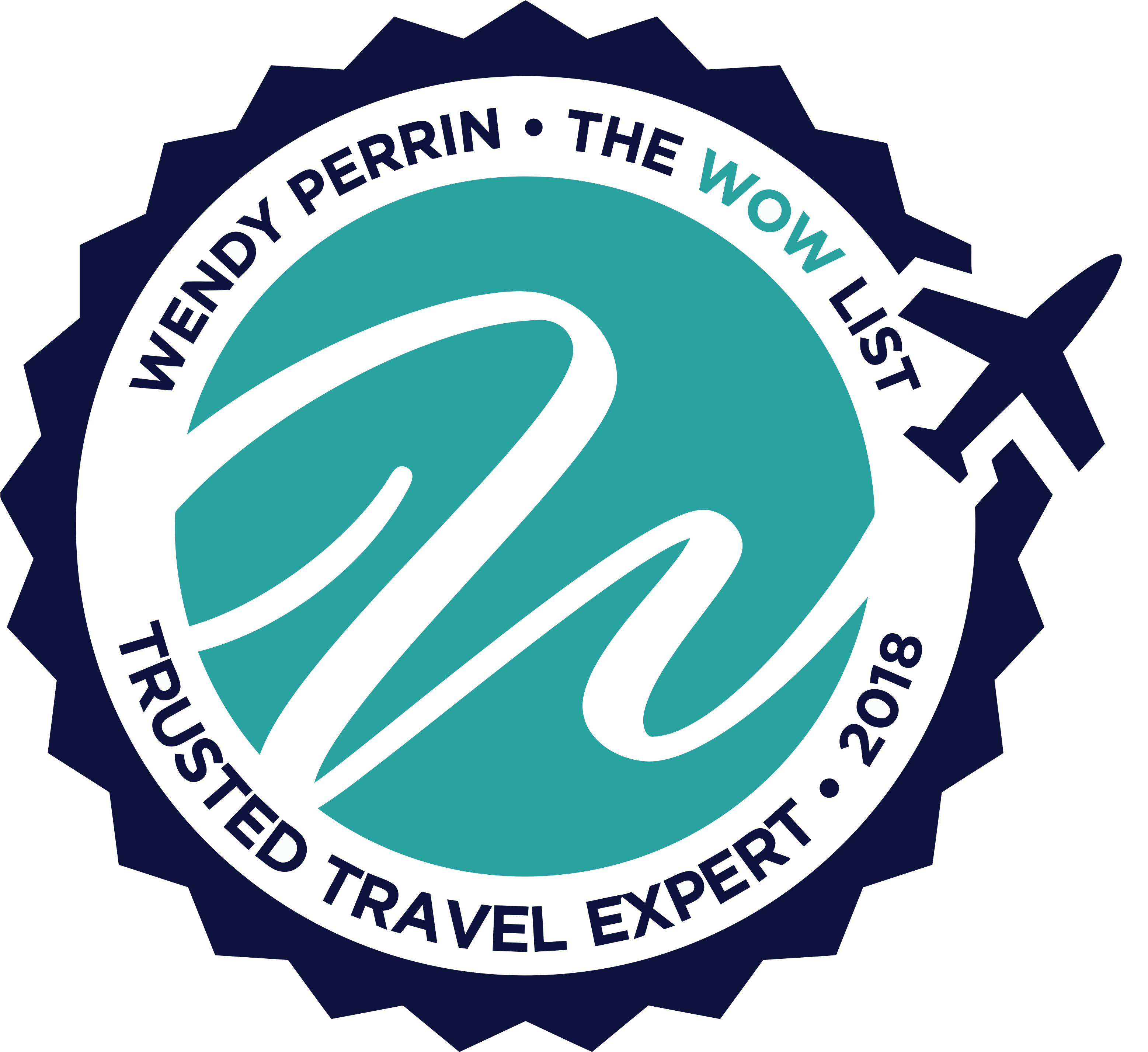 Wendy Perrin Trusted Travel Expert - Wendy Perrin Wow List 2018 Logo (3200x3200), Png Download