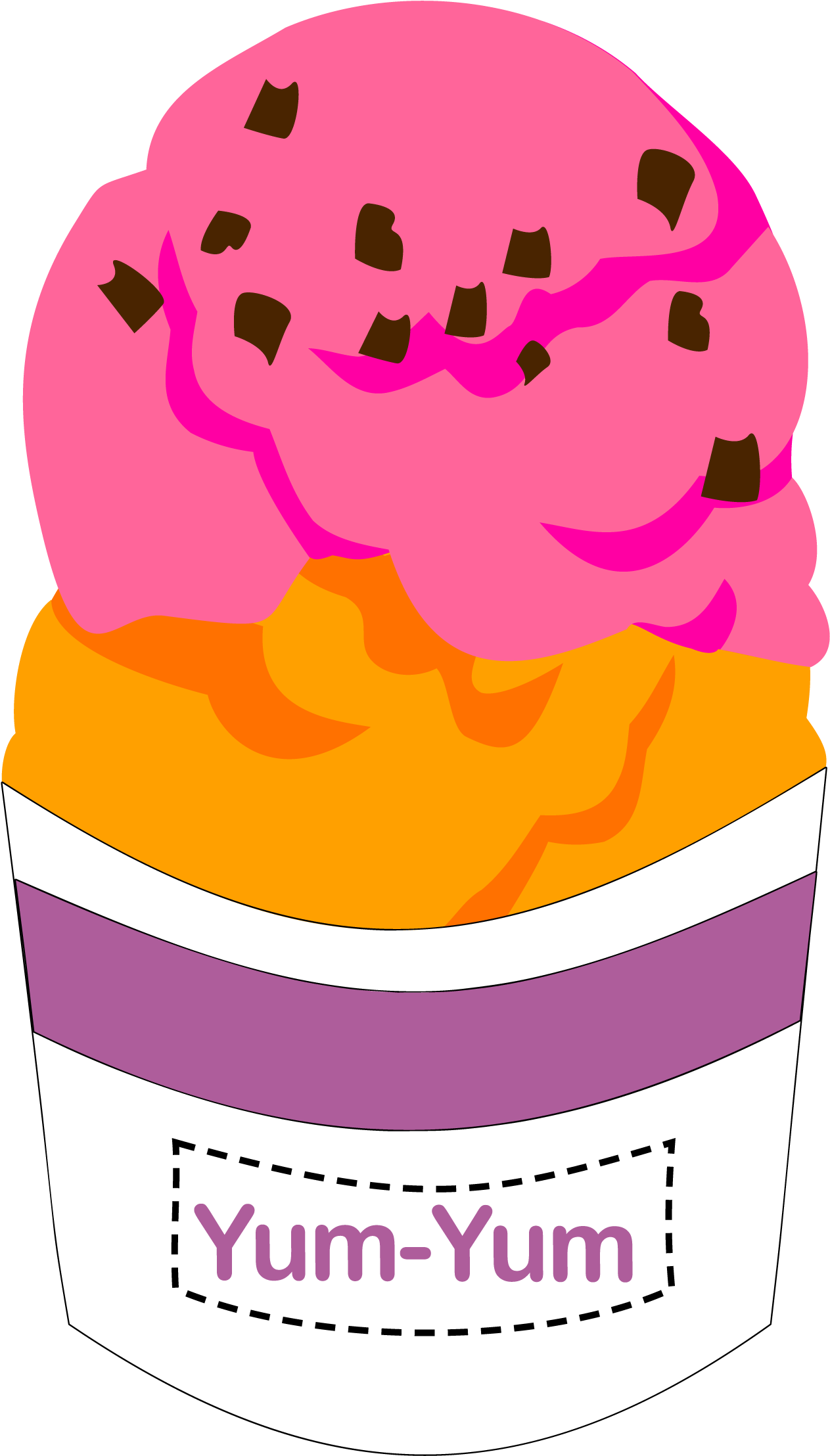 10 Ice Cream Clipart Nº2 - Clip Art (1300x2283), Png Download
