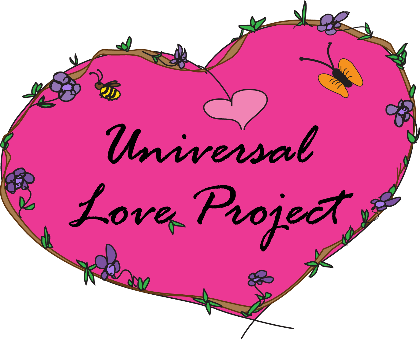 Universal Love Project Logo - Make Love Not Walls Tile Coaster (1373x1109), Png Download