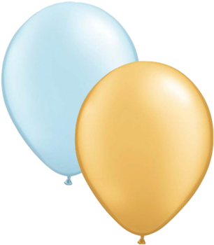 Mini Blue & Gold Balloons - Balloons (480x479), Png Download