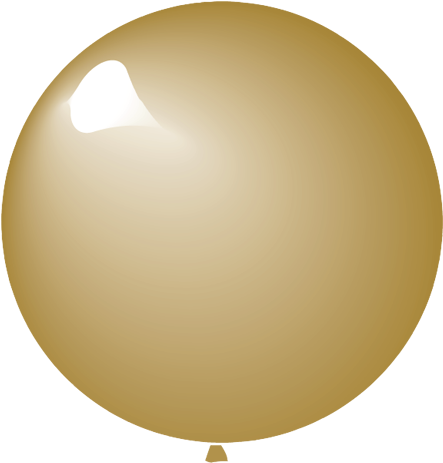 100pcs 5" Round Metallic Gold 818 Latex Balloons - Balloon (500x500), Png Download