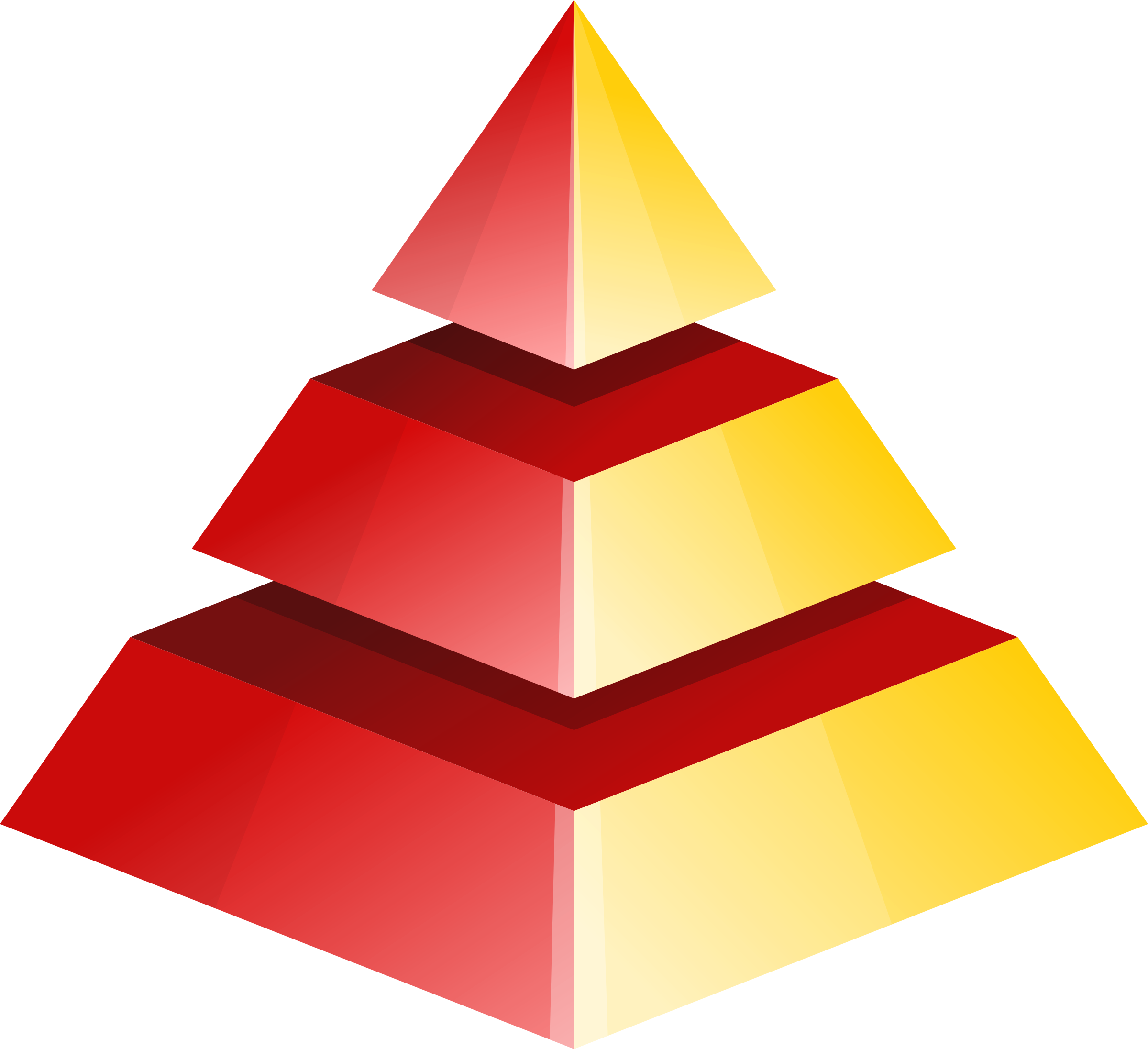 3d Pyramid Clipart - Pyramid Clipart (2400x2193), Png Download