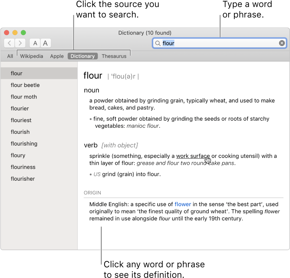 Download The Full Dictionary Window Showing A Definition Android