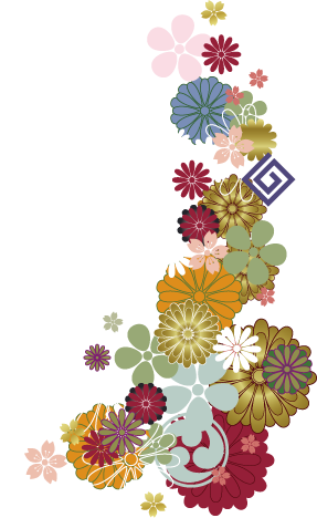 Main V Cover - Kimono Flower Png (287x468), Png Download