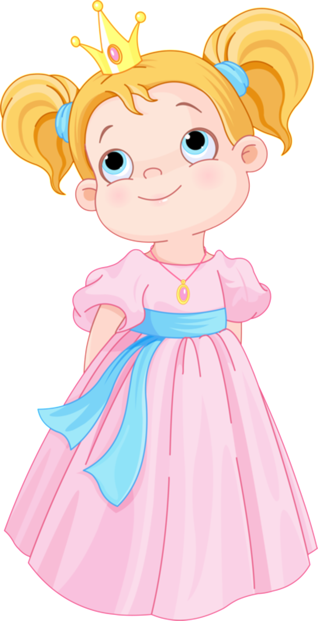 Cartoon Painted Fairy Princess Pattern Elements - Prince And Princess (1024x1997), Png Download