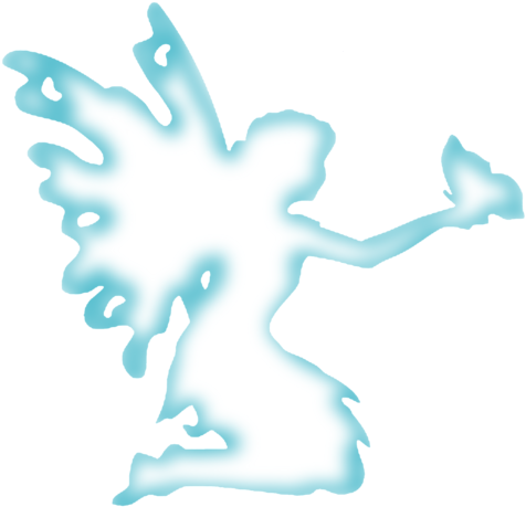 Silhouettes Of Fairies - Child (500x500), Png Download
