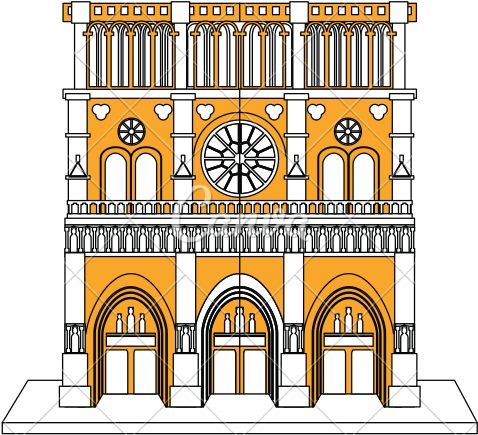 Go To Image - Notre-dame De Paris (550x550), Png Download