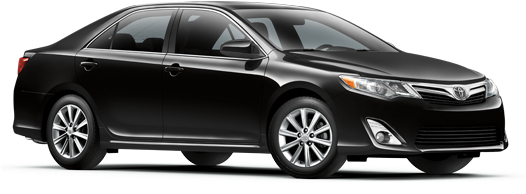 Toyota Png Image, Free Car Image - Camry Xle V6 Black 2014 (525x250), Png Download
