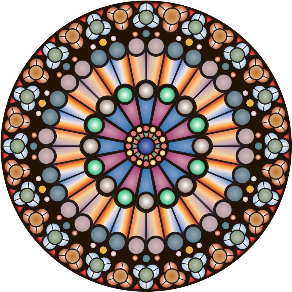 Rose Window - Notre Dame - Graduation Congratulations Scripture Card (1000x1000), Png Download