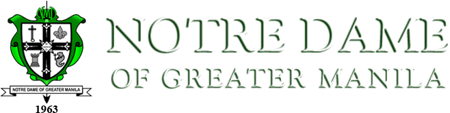 Notre Dame Of Greater Manila Logo (700x178), Png Download